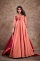 Pastel pink Silk Gown Dress