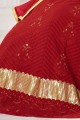 Georgette Red Anarkali Suit with dupatta
