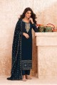 Nevy Blue Eid Pakistani Suit in Georgette with Georgette