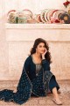 Nevy Blue Eid Pakistani Suit in Georgette with Georgette