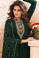 Green Palazzo Pant Eid Pakistani Suit in Georgette with Georgette
