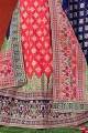 Pink Weaving Lehenga Choli in Banarasi raw Silk