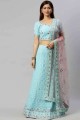Indian Ethnic Blue Lehenga Choli in Georgette with Embroidery