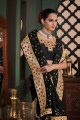 Weaving Art Silk Saree in Black