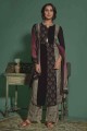 Silk Palazzo Suit in Grey with Rayon
