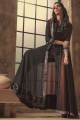 Black Anarkali Suit with Cotton Silk