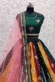 Stylish Silk Lehenga Choli in Multicolor