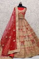 Red Bridal Lehenga Choli Set