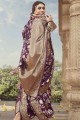 Banarasi raw Silk Banarasi Saree in Purple with Weaving