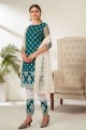 Rama Straight Pant Suit in Net
