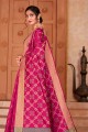 Pink Silk Zari Saree with Blouse