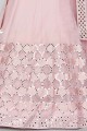Lehenga Choli in baby Pink Silk with Embroidery