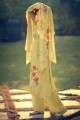 Alluring Cotton Yellow Palazzo Suit in Cotton