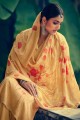 Cotton Palazzo Suit in Mustard with dupatta