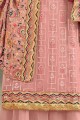 Beautiful Faux georgette Palazzo Suit in Pink