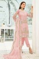 Georgette Pink Palazzo Suit in Georgette