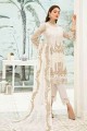 Stylish White Georgette Palazzo Suit