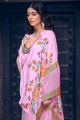 Cotton Palazzo Suit in Pink Cotton