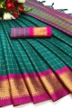 Rama  Weaving Silk Saree