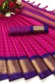Dazzling Weaving Silk Saree in Pink