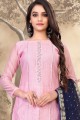 Pink Salwar Kameez in Embroidered model Chanderi