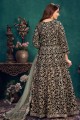 Velvet Anarkali Suit with Embroidered