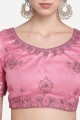 Pink Lehenga Choli in Heavy Jari Embroidery Work Net