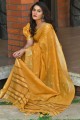 Resham Wevon Designer Sambalpuri Cotton saree in Yellow