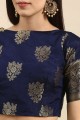 Sky Blue saree in Designer Weaving Jacquard Silk 