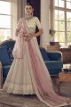 Embroidered Art silk Party Lehenga Choli in Pink with Dupatta