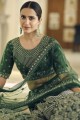 Soft net Green Party Embroidered Lehenga Choli with Dupatta