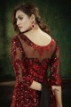 Red Net Gown Dress