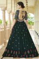 Diwali Georgette Gown Dress with Printed