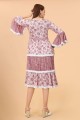 Rayon Light wine  Indo Western in Printed