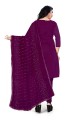 Purple Embroidered Salwar Kameez in Cotton