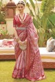 Red Weaving Saree  Silk