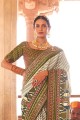 Green  Saree Silk  with Embroidered
