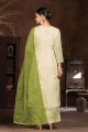 Pista Palazzo Suit in Cotton with Hand
