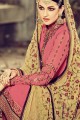 Traditional Pink Georgette Churidar Suit