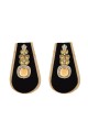 American Diamond & Stone Golden Earrings
