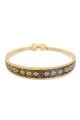 American Diamond, MeeMetalkari & Beads Black, Golden & Yellow Kada / bracelet