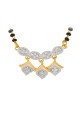 American Diamond & Beads White & Golden Mangalsutra