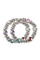 Pearls & Plastic Beads Multicolor Anklets