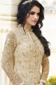 Cream Royal Georgette Salwar Kameez