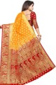 Delicate Yellow Weaving Art Silk Saree