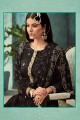 Georgette Black Palazzo Suits with dupatta