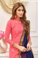 Cotton Pink Churidar Suits in Cotton