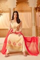 Georgette Palazzo Suits with Georgette in Cream