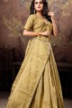 Gold Weaving Saree in Cotton & Silk