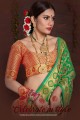 Latest Weaving Art Silk Green Saree Blouse